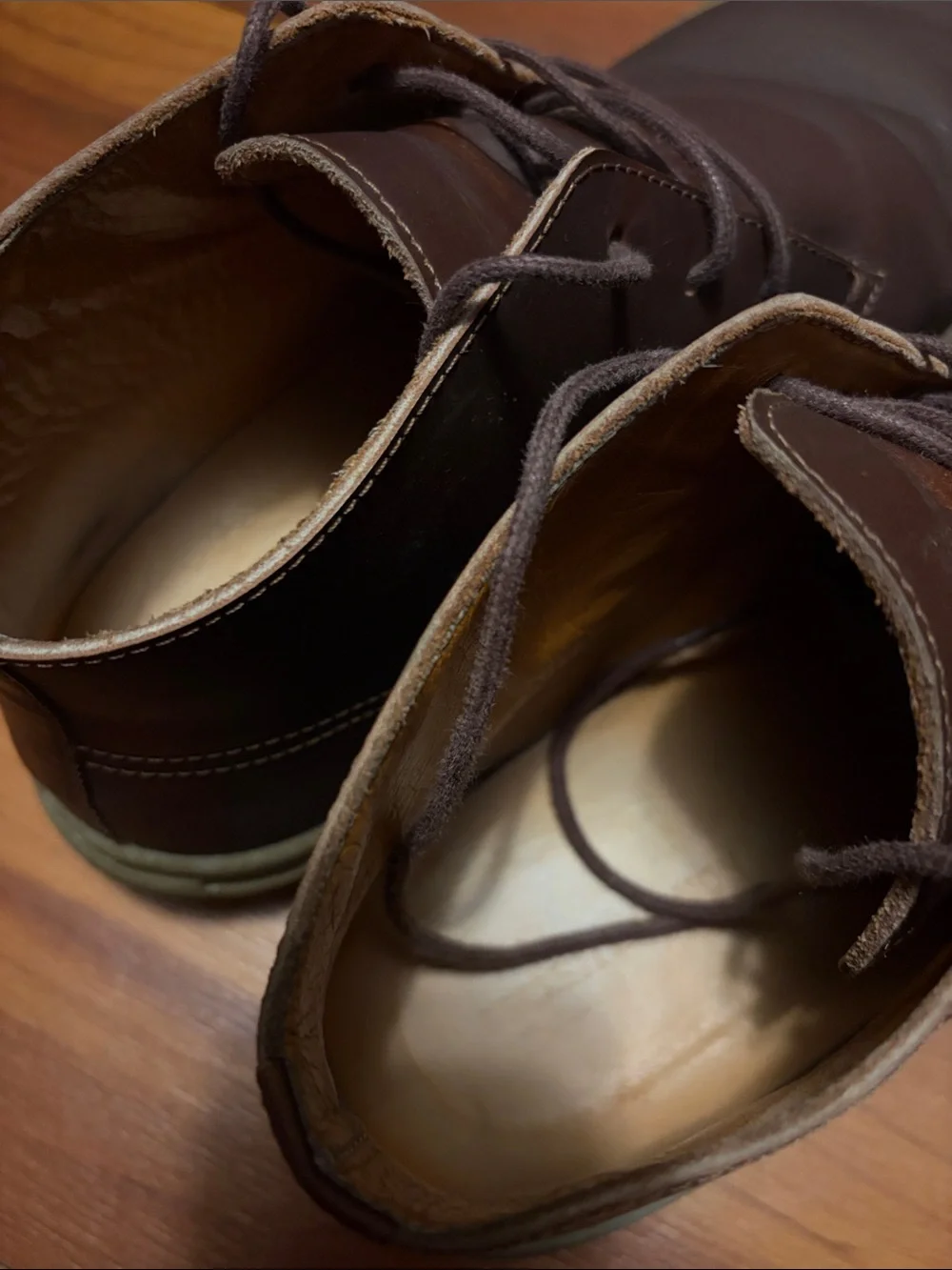 Beckett Simonon Men's Brown Leather Chukka Boots with Gum Sole Sz 11.5